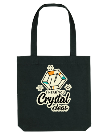 I hear you crystal celar Black