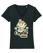 I hear you crystal celar Tricou mânecă scurtă guler V Damă Evoker