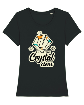 I hear you crystal celar Black