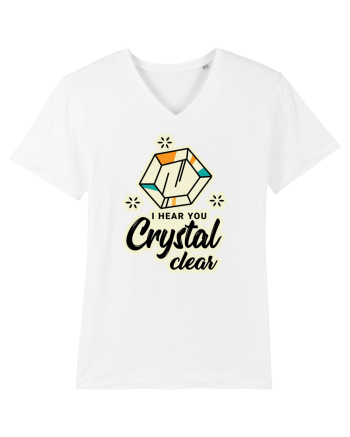 I hear you crystal celar White