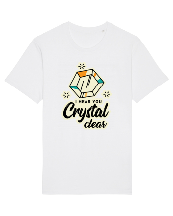 I hear you crystal celar White