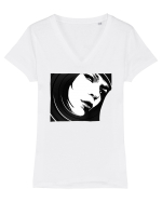 DJ Tricou mânecă scurtă guler V Damă Evoker