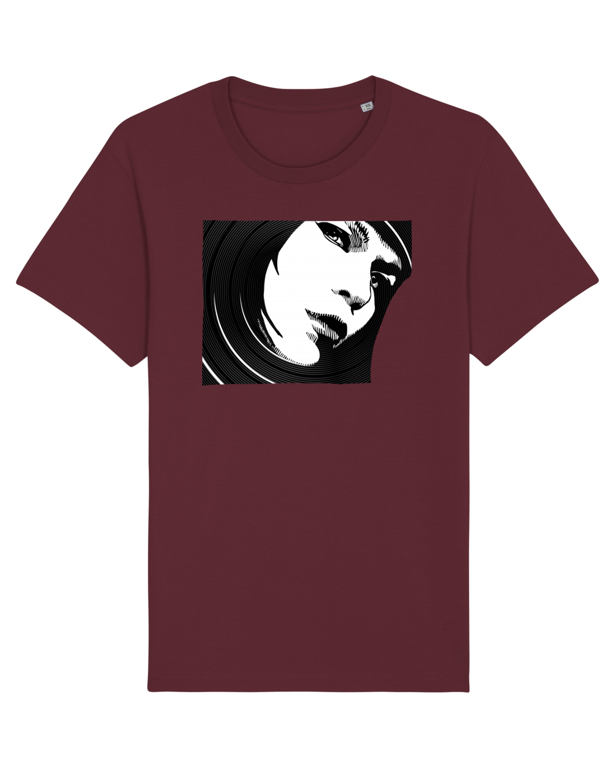 Tricou mânecă scurtă Unisex Rocker Burgundy