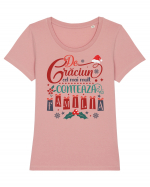 De Craciun Tricou mânecă scurtă guler larg fitted Damă Expresser