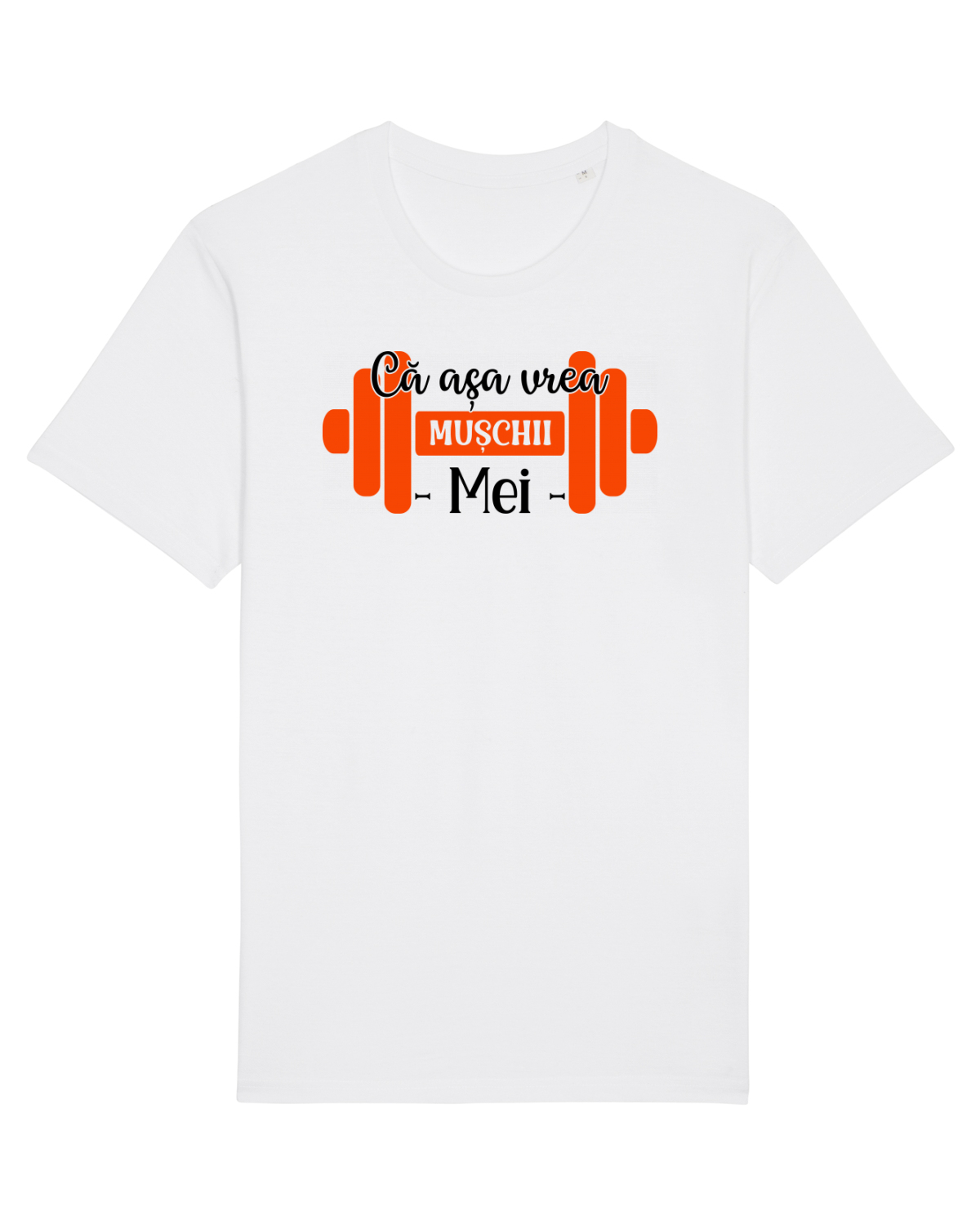 Tricou mânecă scurtă Unisex Rocker White