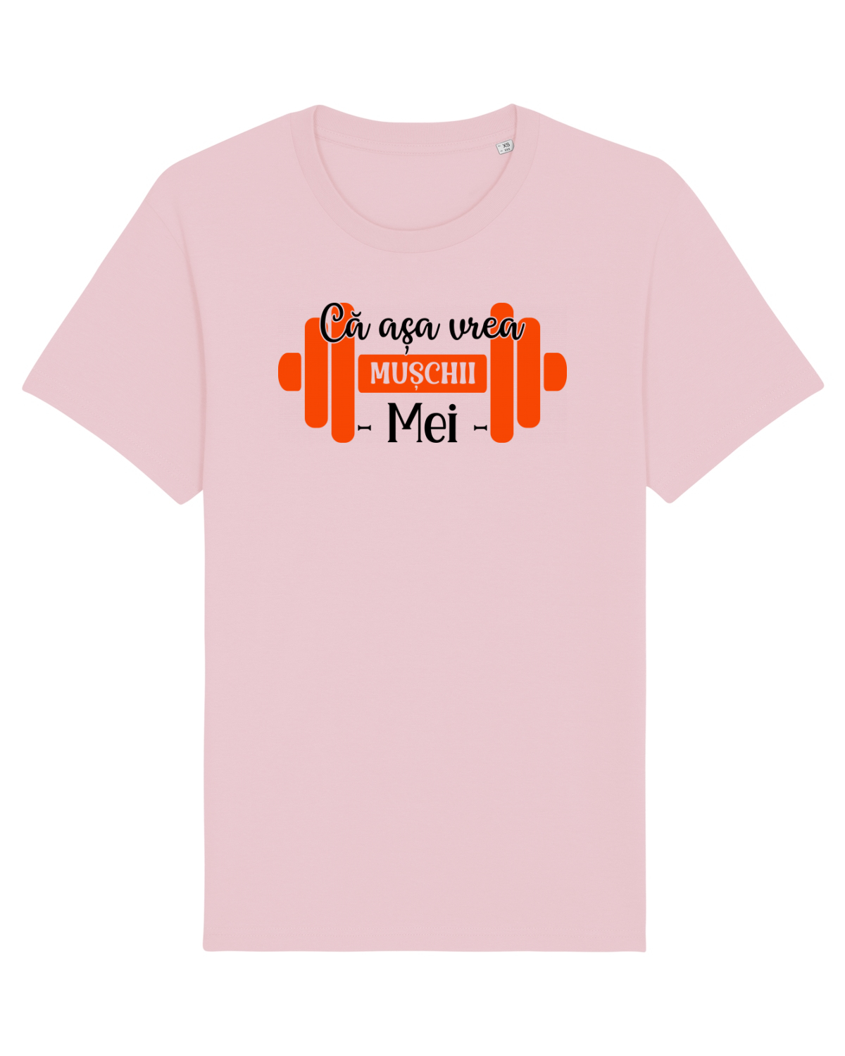 Tricou mânecă scurtă Unisex Rocker Cotton Pink