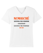 Nomasche Tricou mânecă scurtă guler V Bărbat Presenter