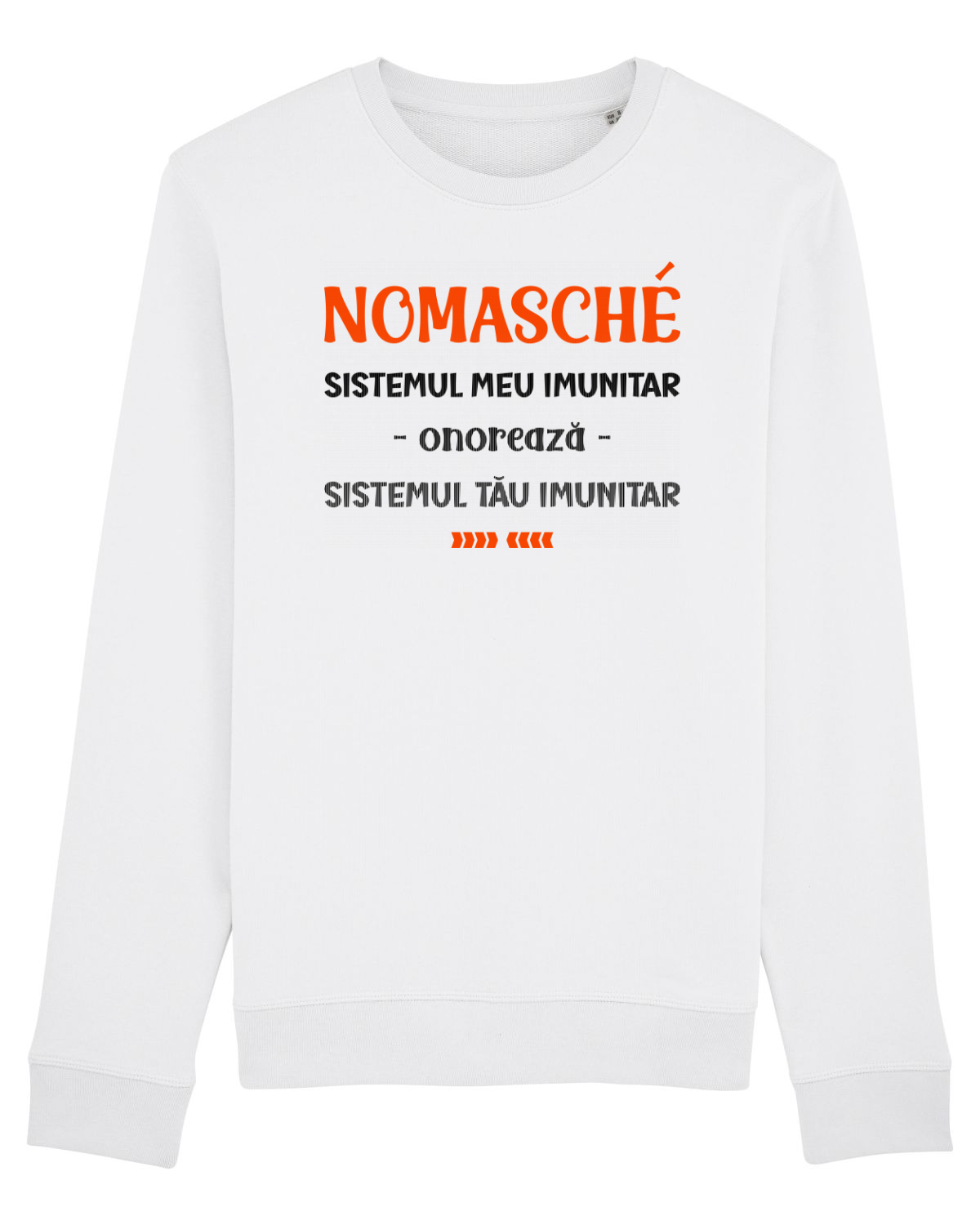 Bluză mânecă lungă Unisex Rise White