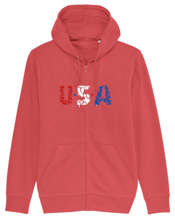 USA FLAG 50 STATES Carmine Red