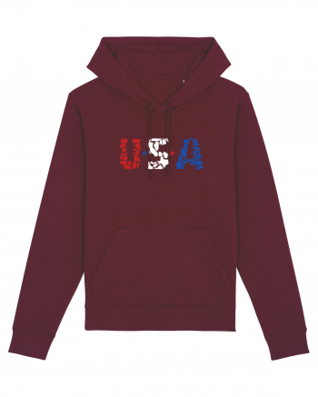 USA FLAG 50 STATES Burgundy