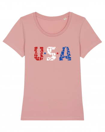 USA FLAG 50 STATES Canyon Pink