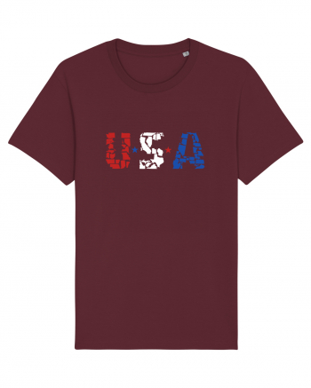 USA FLAG 50 STATES Burgundy