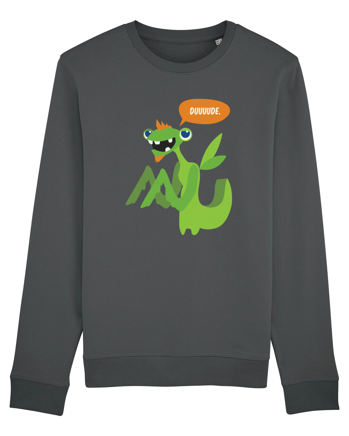 Bluză mânecă lungă Unisex Rise Anthracite