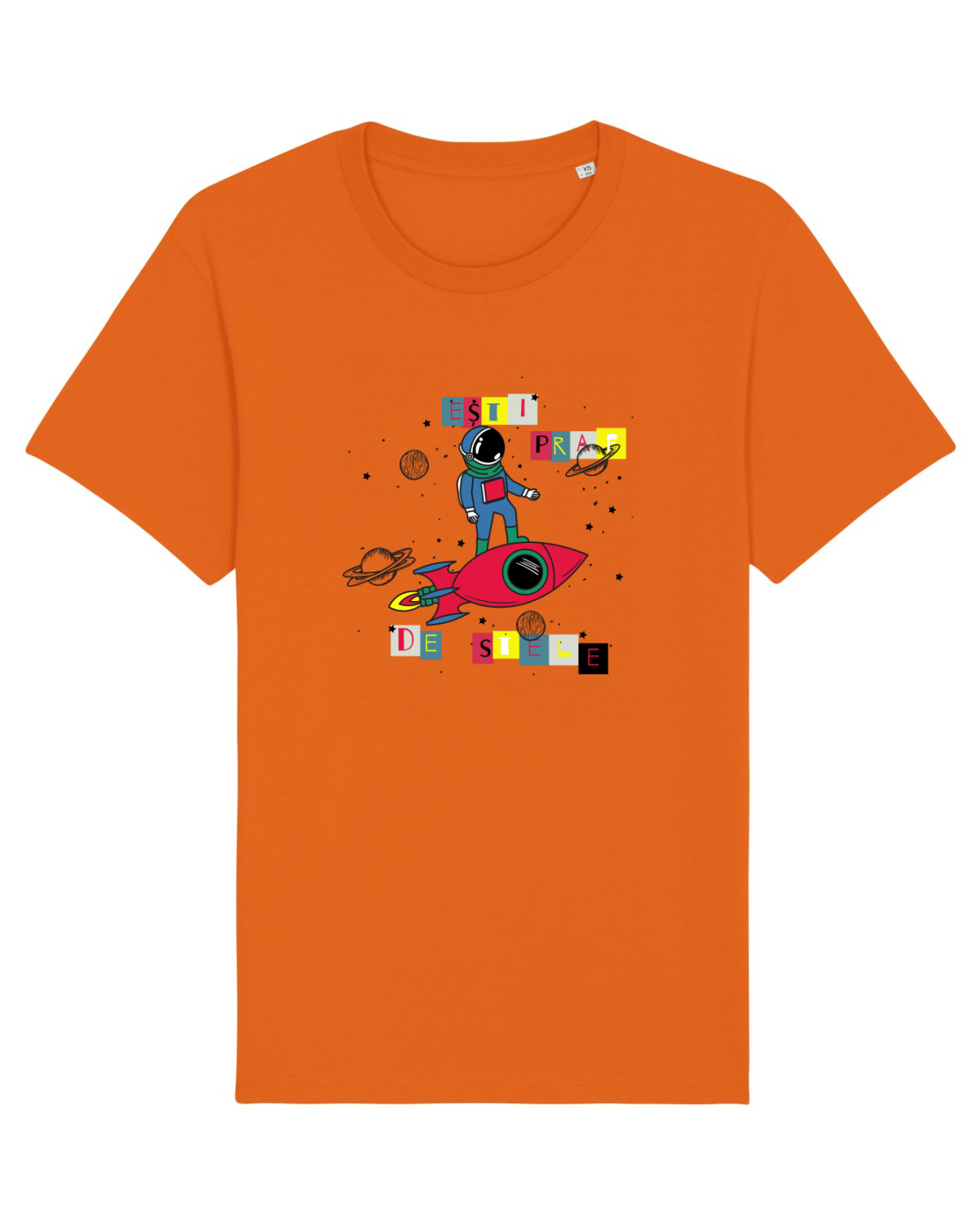 Tricou mânecă scurtă Unisex Rocker Bright Orange