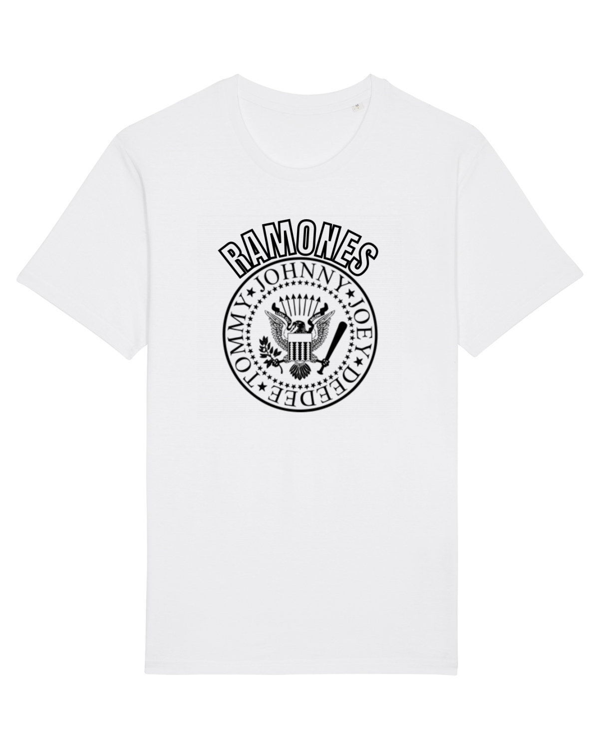 Tricou mânecă scurtă Unisex Rocker White