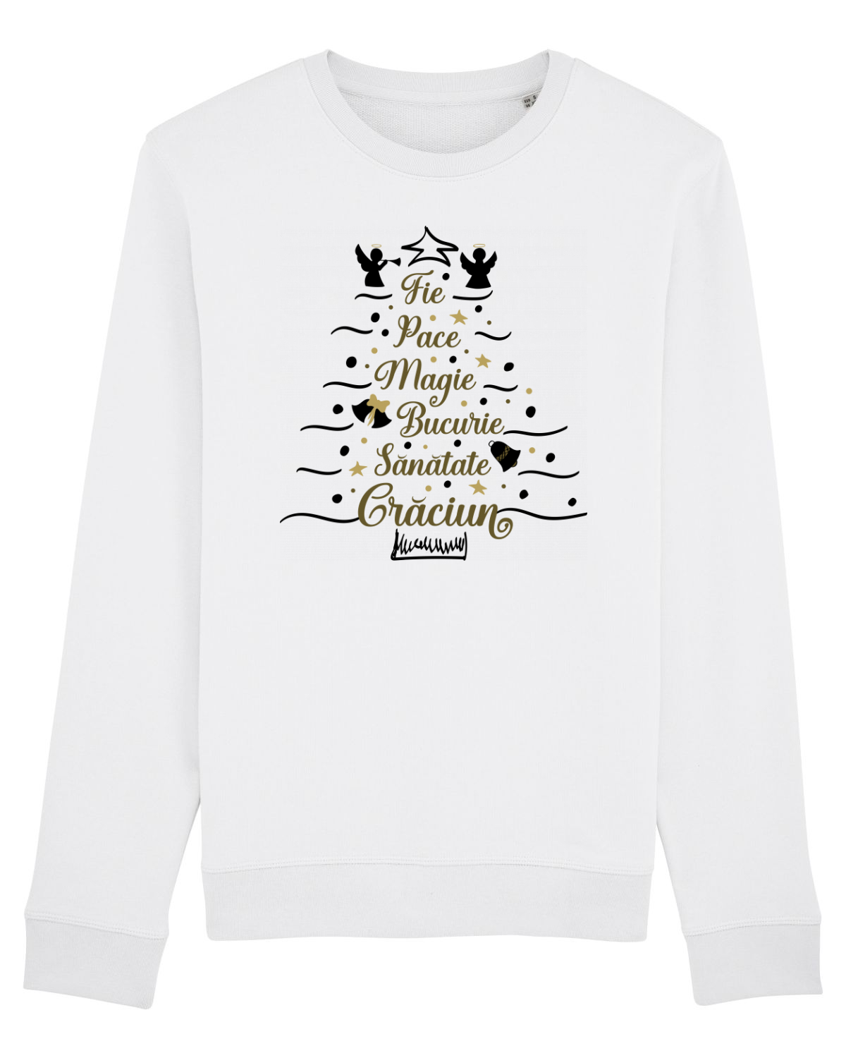 Bluză mânecă lungă Unisex Rise White