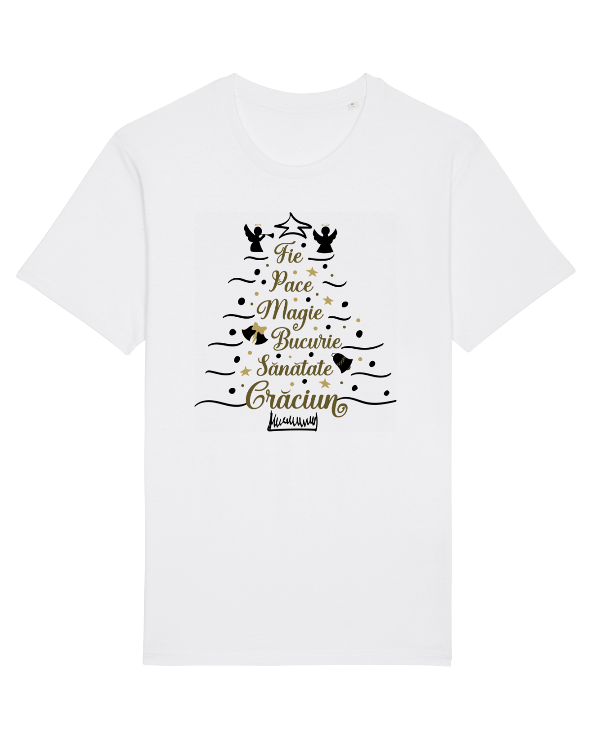 Tricou mânecă scurtă Unisex Rocker White