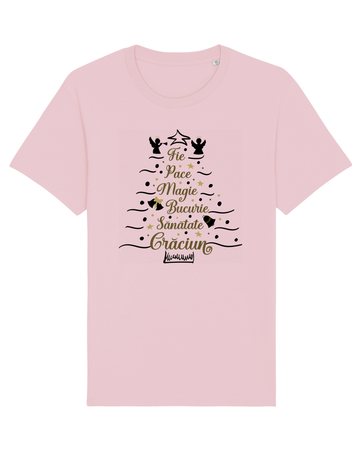 Tricou mânecă scurtă Unisex Rocker Cotton Pink