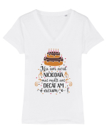Motiv de sarbatoare Tricou mânecă scurtă guler V Damă Evoker