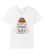 Motiv de sarbatoare Tricou mânecă scurtă guler V Bărbat Presenter