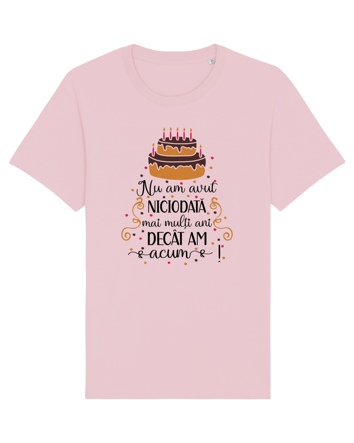 Tricou mânecă scurtă Unisex Rocker Cotton Pink