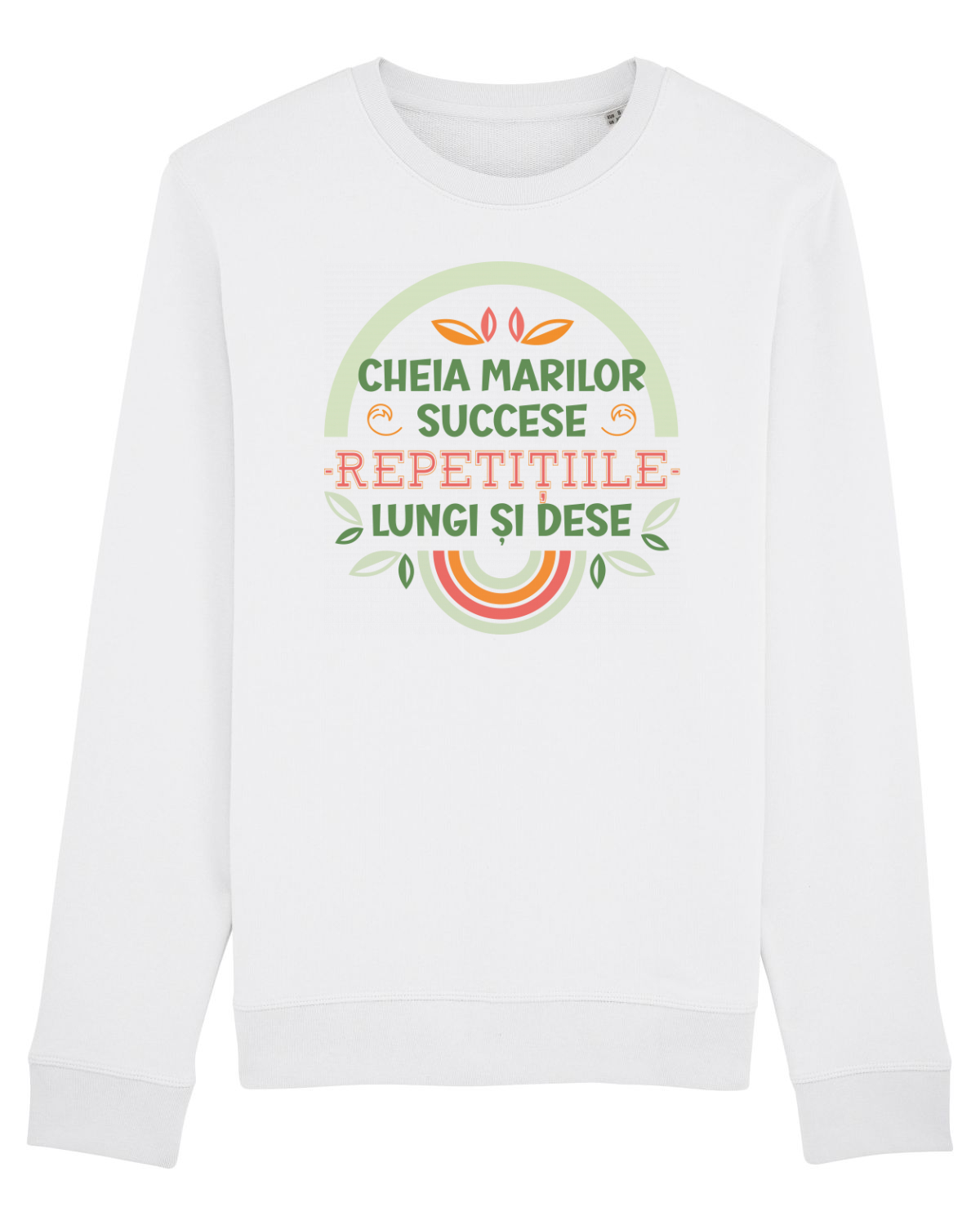 Bluză mânecă lungă Unisex Rise White