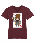 Mihai Viteazul Card Tricou mânecă scurtă guler V Bărbat Presenter