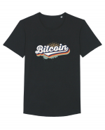 Bitcoin Tricou mânecă scurtă guler larg Bărbat Skater