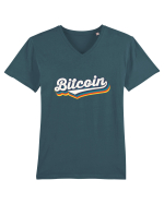 BITCOIN Tricou mânecă scurtă guler V Bărbat Presenter