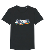 BITCOIN Tricou mânecă scurtă guler larg Bărbat Skater