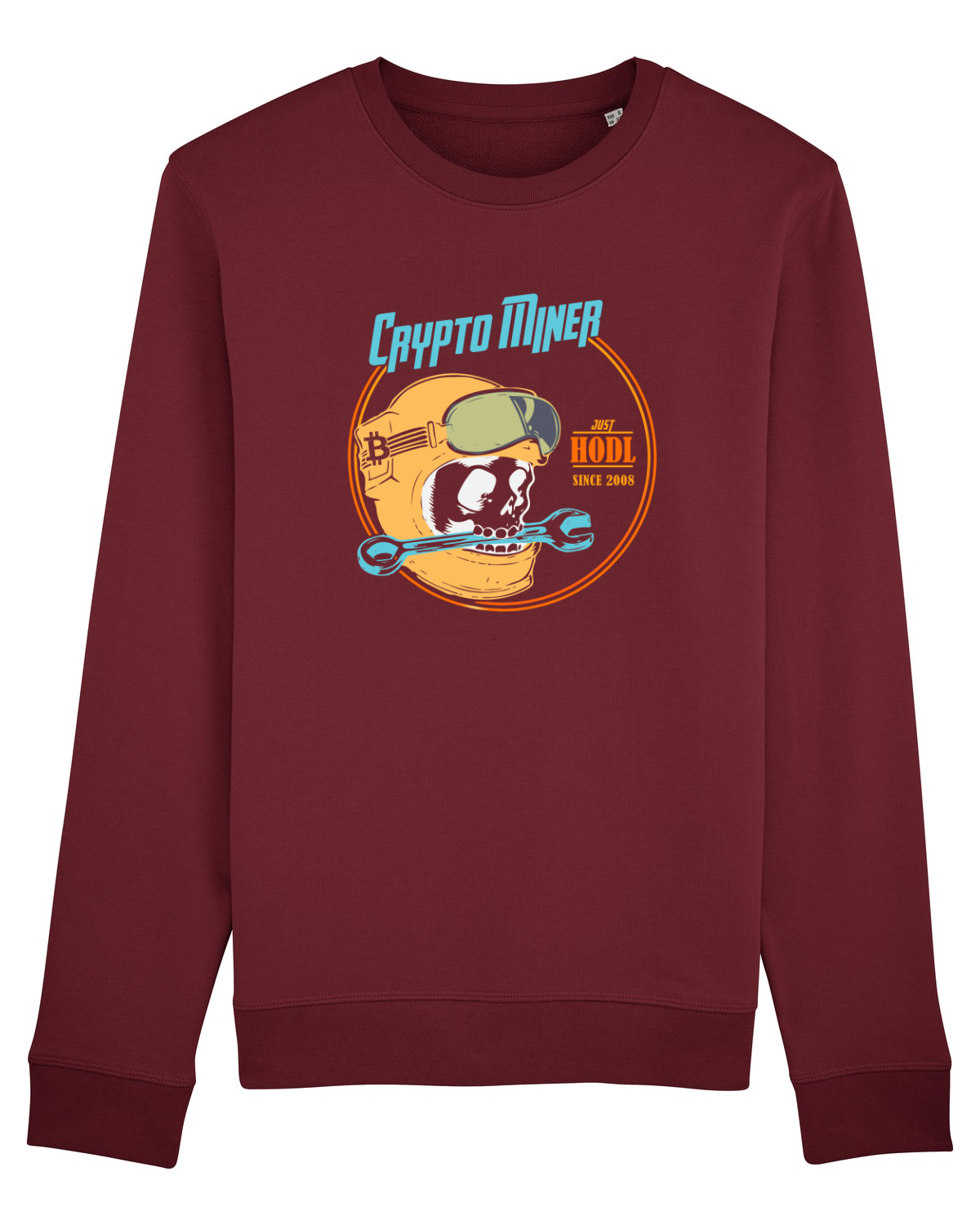 Bluză mânecă lungă Unisex Rise Burgundy