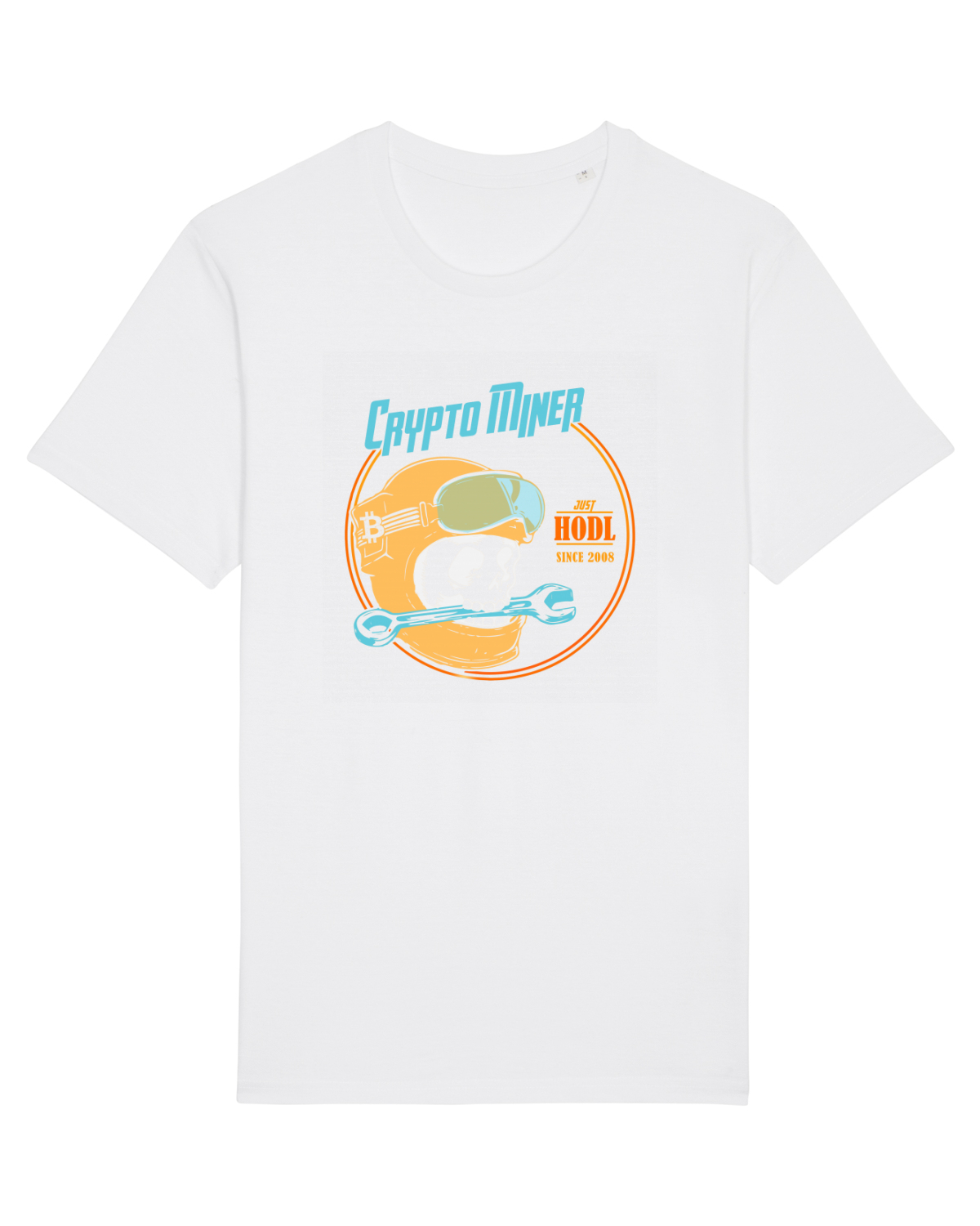 Tricou mânecă scurtă Unisex Rocker White