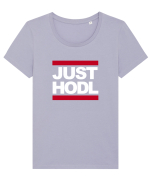 Just Hodl Tricou mânecă scurtă guler larg fitted Damă Expresser