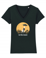 To the Moon Tricou mânecă scurtă guler V Damă Evoker