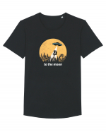 To the Moon Tricou mânecă scurtă guler larg Bărbat Skater