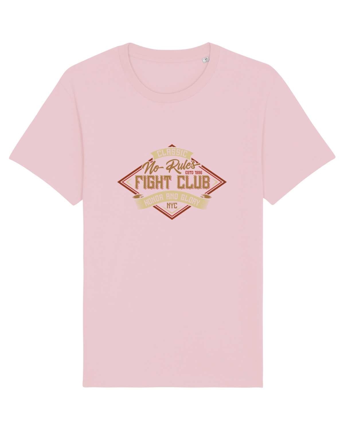 Tricou mânecă scurtă Unisex Rocker Cotton Pink