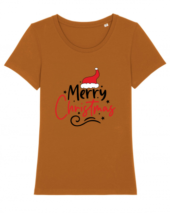 Merry Christmas Red Hat Roasted Orange