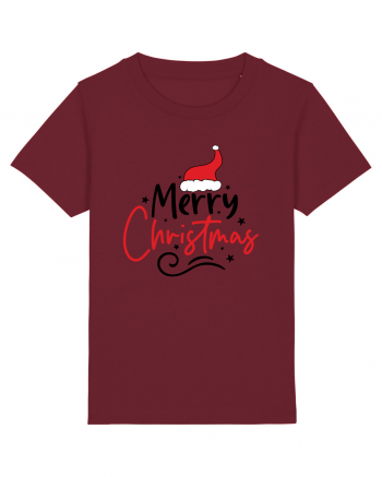 Merry Christmas Red Hat Burgundy