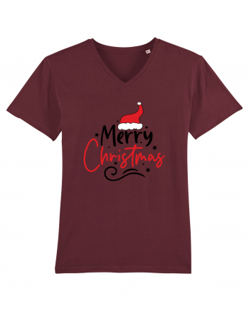 Merry Christmas Red Hat Burgundy