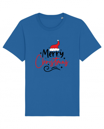 Merry Christmas Red Hat Royal Blue