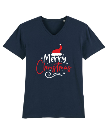 Merry Christmas Red Hat (alb) French Navy