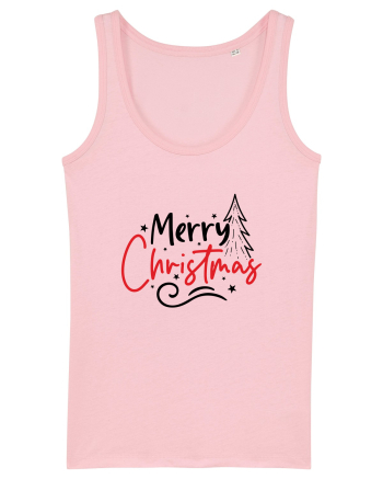Merry Christmas Tree Cotton Pink