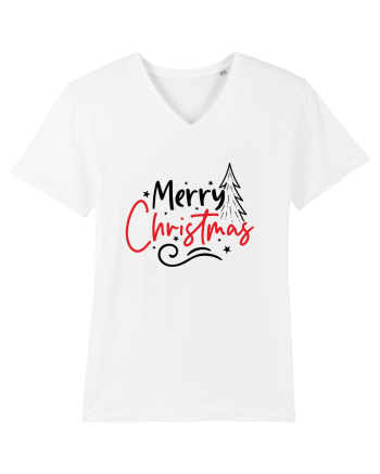 Merry Christmas Tree White