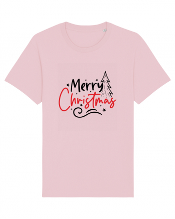Merry Christmas Tree Cotton Pink
