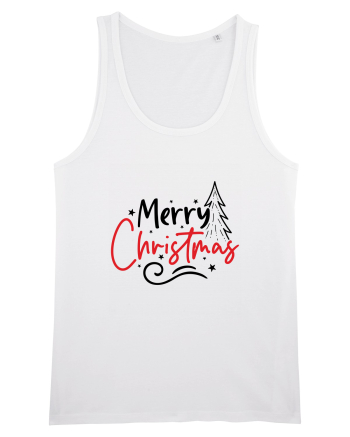 Merry Christmas Tree White