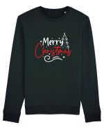 Merry Christmas Tree (alb) Bluză mânecă lungă Unisex Rise