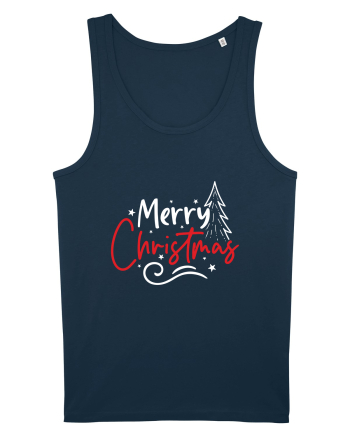 Merry Christmas Tree (alb) Navy