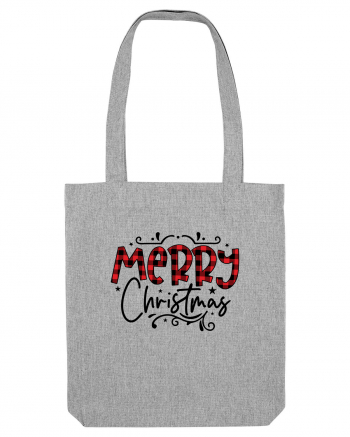 Merry Christmas Material Heather Grey