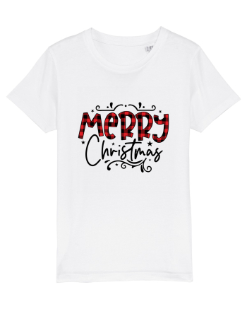 Merry Christmas Material White