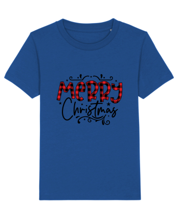 Merry Christmas Material Majorelle Blue